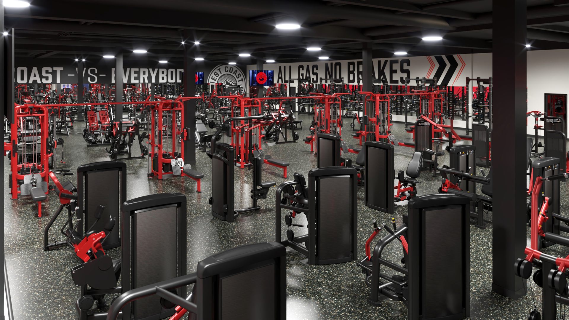 West Coast Strength Medford gym floor