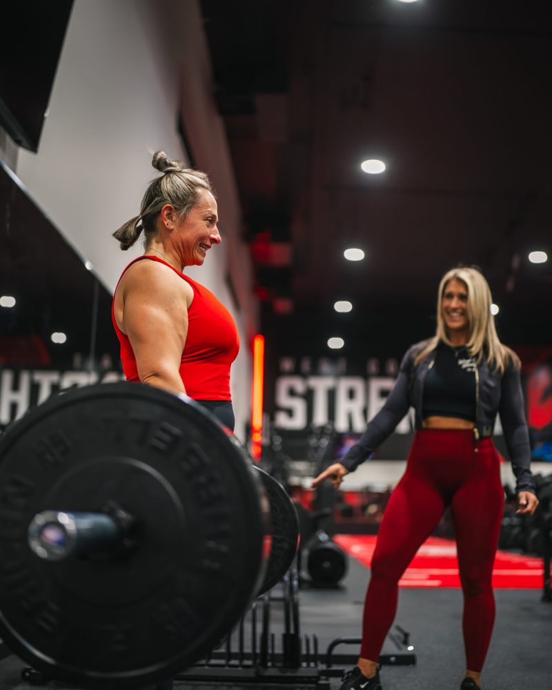 West coast strength-personal trainer helping member achieve goals